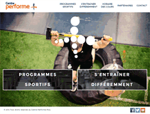 Tablet Screenshot of centreperformeplus.com